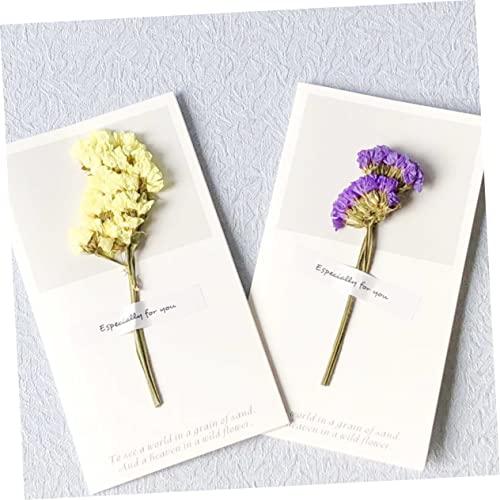 NOLITOY 10 Pçs Cartões De Casamento Cartões De Agradecimento De Casamento Cartões De Flores Secas Ca