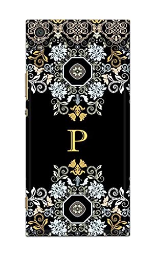 Image of Printed Hard Back Cover Case for Sony Xperia XA1 Ultra Back Cover (Alphabet P) -1803