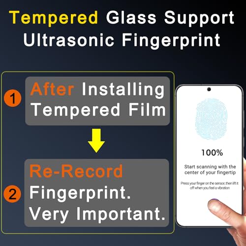 Image of Ferilinso Privacy Screen Protector for Samsung Galaxy S25, Tempered Glass