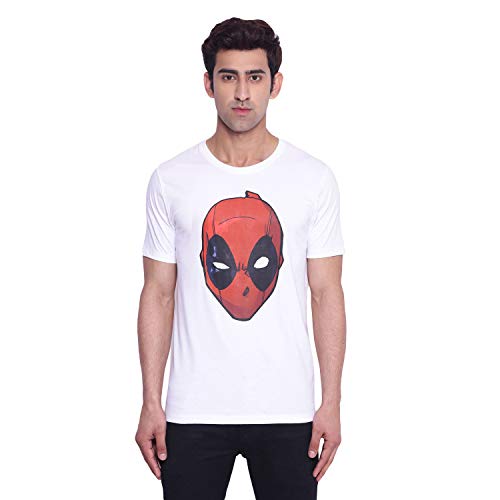 Image of Marvel Avengers by Wear Your Mind Men Round Neck Short Sleeves Knitted T-Shirt
