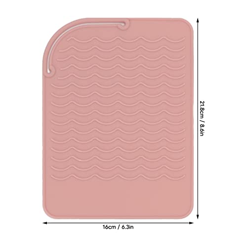 Alfombrilla de silicona resistente al calor para plancha de pelo miniatura 7