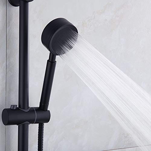 HMTE Soffione Doccia a Mano Interamente in Metallo, Bronzo lucidato a Olio | 1,75 GPM a Basso Flusso con limitatore Rimovibile | Soffione Doccia palmare