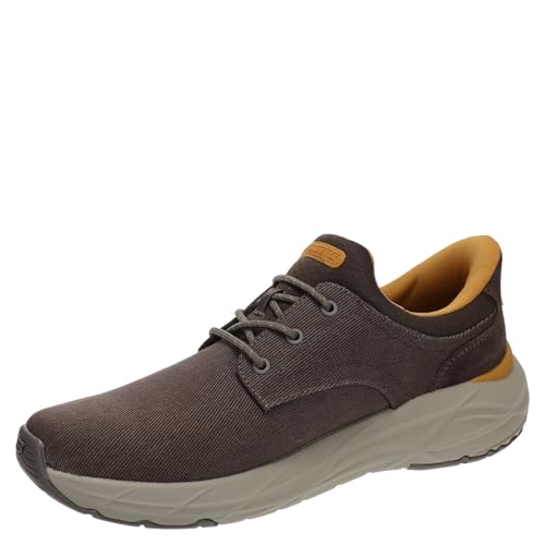 Image of Skechers Men's USA Arch Fit Maverick - Wolfe Round Toe Canvas Bungee Lace Slip-Ins
