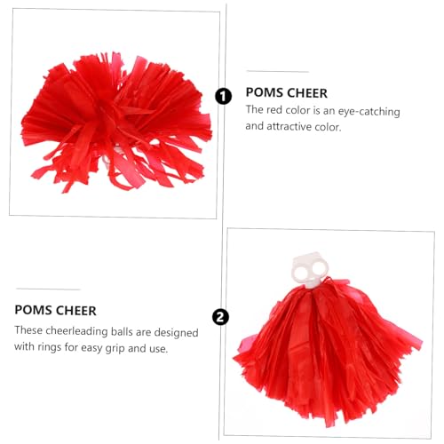 OHPHCALL 2 Unidades Baile das Cheerleaders pompons de folha metálica poms torcer animação v plastic