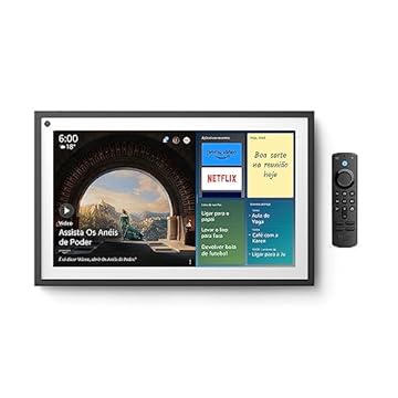 Echo Show 15: Smart Display Full HD de 15,6" com Alexa e experiência Fire TV | Streaming, organização e casa inteligente | Controle remoto incluso