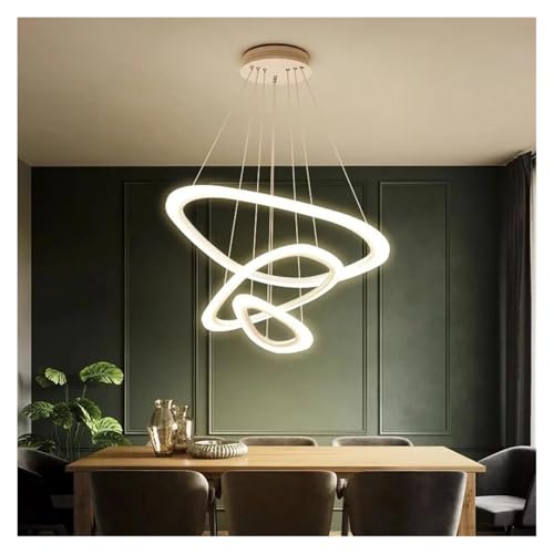 Luminaire décoratif d'intérieur moderne en acrylique blanc pour salon élégant