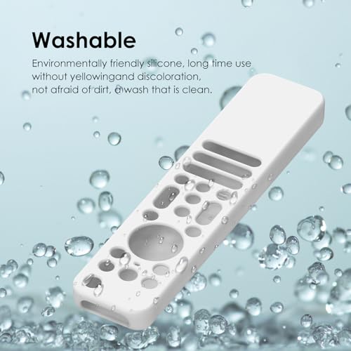 Image of Silicone Cover Case Compatible with Sony Bravia Smart Tv 2023 2024 2025 Voice Remote RMF-TX910U (White) [Remote NOT Included]