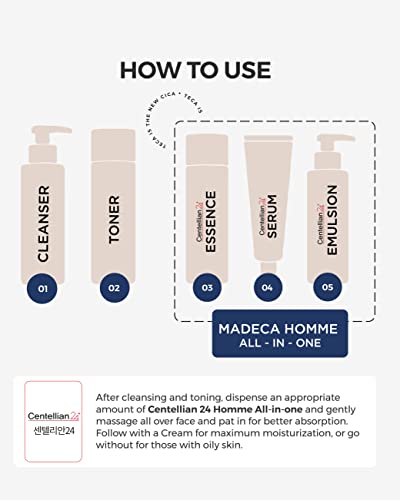 Centellian-24-Madeca-Homme-All-in-One-Moisture-Essence-42fl-oz-Soothing-Moisturizing-Smoothing-Multi-Functional-Korean-Total-Skin-Care-for-Men-Travel-Essentials-by-Dongkook-TECA-Centella-Asiatica