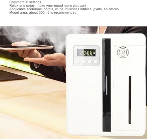 Miniatura 4 de Asixxsix Máquina de aire inteligente con tecnología de nebulización profesional, difusor de aceite esencial sin agua para el hogar, oficina, sala de