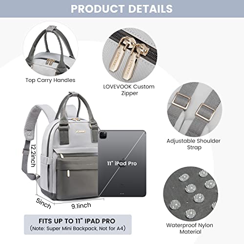 Image of LOVEVOOK Mini Backpack for Women Stylish Waterproof Backpack Purse with USB Port, Cute Daypack for College Travel Party