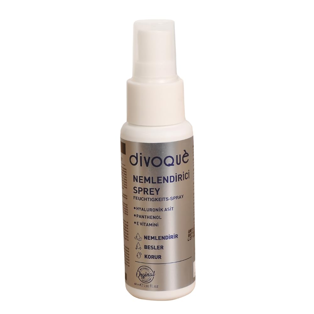Divoque Canlandırıcı Yenileyici Nemlendirici Yüz ve Vücut Spreyi 60ML (Hyalüronik asit+Panthenol+E Vitamini)