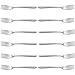Arcos Serie Berlin - Scatola 12 Pezzi Forchetta Pesce Forchetta Tavola - Monoblocco Unipezzo Acciaio Inossidabile 18/10 e 185 mm Colore Argento (12 PCS)