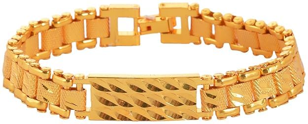 Handicraft Kottage® Gold And Rhodium Plated Bracelet for Men (Style3) (B0DBDVD6B3) Amazon Price History, Amazon Price Tracker
