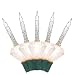 Brite Star 7 Count Bubble Lights, Diamond Shaped Base, Clear Lights with Glitter