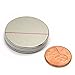 2 Pieces of CMS Magnetics Grade N52 Powerful Neodymium Magnet Dia 1.26 x 1/16"