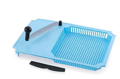 Image of Anjali Fantastic Cut & Wash Deluxe Cutter Blue Black - Polypropylene, ABS & Nylon Body with Tempered Magnetic Stainless Steel Blades, Ideal for Cutting, Chopping & Slicing - HZCW01(B)