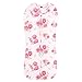 Hudson Baby Infant Girl Sleep Pod, Blush Rose, 0-2 Months