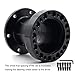 CYDZSW Aluminium Steering Wheel Hub Adapter Spacer 76MM 3 Inch for Personal or Racing Car Modification Steering Wheel Heightening Increase Height 7.6CM(Black)