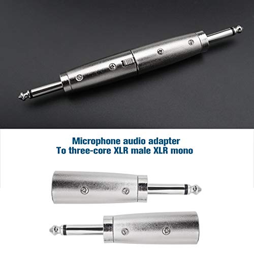 2x 3 pins XLR naar 1/4 Inch Adapters, XLR Mannelijke Socket naar 6.35mm Mannelijke Jack Mono Plug Conversie Connectors… - Image 4