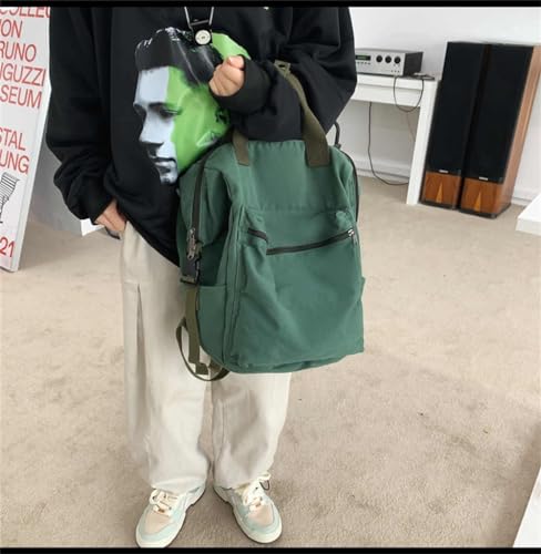 Image of MaxxCloud Vintage Denim Laptop Backpack Casual Canvas Daypack Handbag Purse Lightweight Rucksack Shoulder Bag