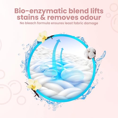 Image of Koparo Liquid Detergent | 2 Litre | Top Load & Front Load Washing Machine Liquid Detergent | Organic Bio-Enzymes Laundry Detergent | Tough on Stains, Safe for Kids & Sensitive Skin | Lily & Vanilla