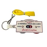 THE REPLICANT Porte Clés avec Tour de Cou/Marqueur de Points Pétanque (Jaune)