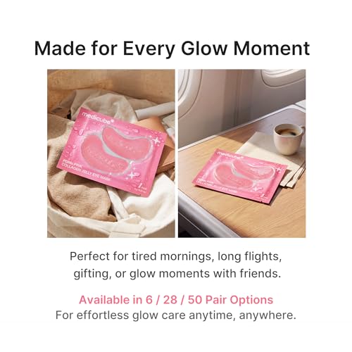 image for medicube PDRN Pink Collagen Jelly Eye Mask | Hydrogel Eye Patches with