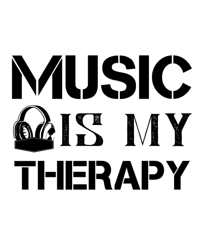 Poster Music is My Therapy A2, la solution murale pour retrouver l'inspiration
