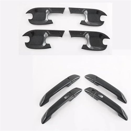 Cubre manijas ISUZU DMAX 2021-2023 en fibra de carbono para evitar arañazos externos Style3