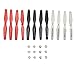 Price comparison product image 12pcs Plastic Drone Propellers Props RC Quadcopter Rotor Blades Spare Parts for VISUO XS809 XS809W XS809HW 8807 8807W Repair Kit, CW + CCW
