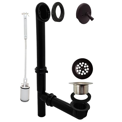 Pot de vidage tubulaire pour baignoire 1-1/2 noir bronze huilé Westbrass 592144-12