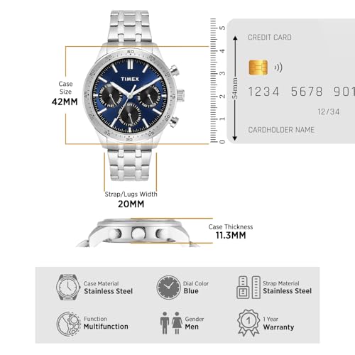 Image of TIMEX Round 42mm Dial Analog Men Watch