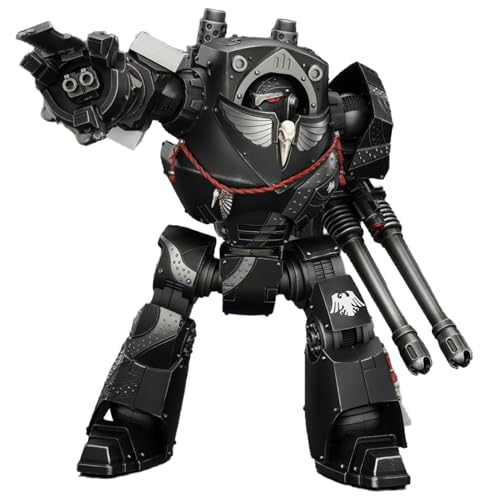 JOYTOY Warhammer 40k Raven Guard 1/18 Action Figure Mecha Raven Guard Contemptor Dreadnought with Gravis autocannon and Chainfist Collectible Gifts,Toys for Kids 15+ and Adults 8.86-inch