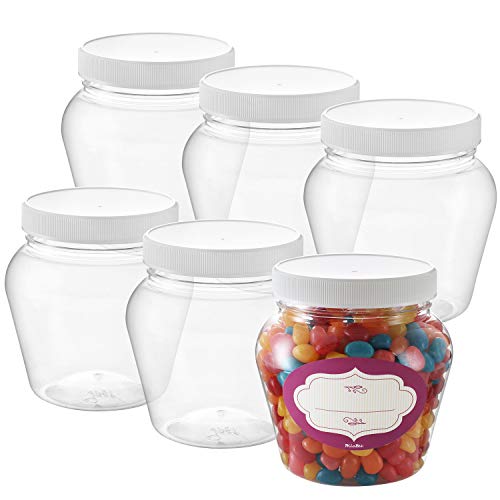 Candy Bar Jars. TecUnite Metal Tin Box Clear Top Tins Box Empty Storage