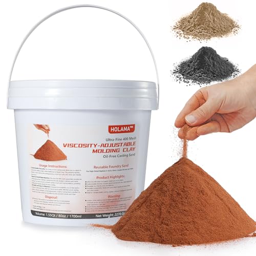 Holama 5 lb 400 Mesh Oil-Free Casting Sand with Bentonite & Release Powder
