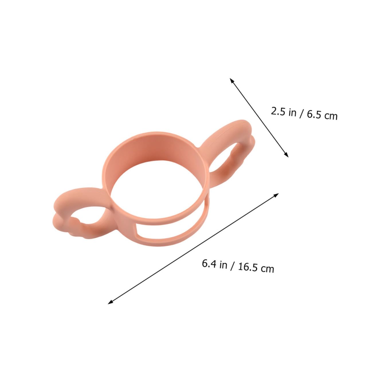 Silicone Feeding Bottle Handle for Infants and Newborns Wide Mouth Milk Bottle Grip Accessory Pink Soft Silicone