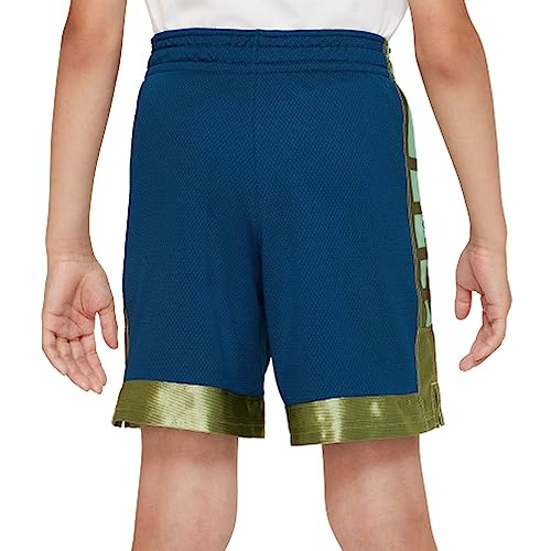 Nike Boy's Dry Shorts Elite Stripe Basketball Shorts (Little Kids/Big Kids) (Valerian Blue/Alligator/Mint Foam, Large)2