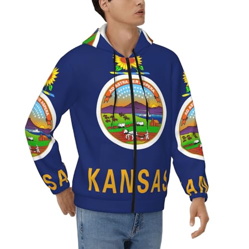 Veste à capuche Kansas State ample pour vos sorties décontractées