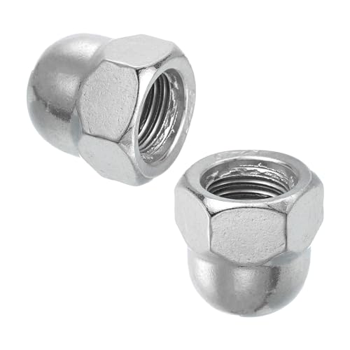 Sourcing Map 2 Tuercas De Bellota M20 X 2,5 Mm, Tuercas Métricas De Acero Inoxidable 304 Con Cabeza Hexagonal De Cabeza De Cúpula, Acabado Brillante Para Lámparas, Máquinas, Proyectos De Bricolaje