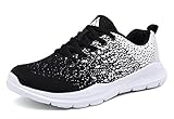 Mishansha Turnschuhe Damen Atmungsaktive Laufschuhe Sportschuhe Frauen Leicht Freizeitschuh Straßenlaufschuhe Schwarz 41