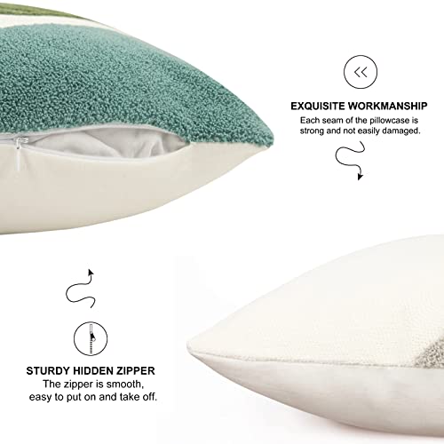 Merrycolor Boho Pillow Covers 18 X 18 Textured Mid Century Modern Throw Pillows Covers Abstract Leaf Floral Pillow Cover Boho Decorative Pillows For Couch Bed Sofa #TOP3