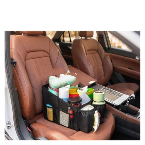 Basurero para coche organizador asiento automóvil bolsa almacenamiento trasero 2