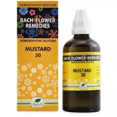 Mustard Flower Remedy Drops, 100ml Bottle, 30ml Single Dose