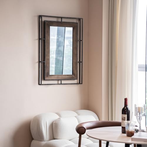 Pilihome WM-2402 Metal Framed Rustic Wall Mirror thumb #2