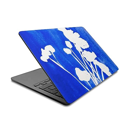 Skin MacBook Air 13.6 A2681 fleurs bleues pour le bureau