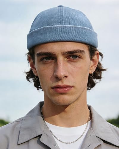 Image of CLAPE Watch Cap Work Beanie Corduroy Docker Leon Brimless Hat Rolled Cuff Harbour Hat