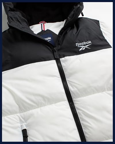 Image of Reebok Mens Winter Jacket - Warm Heavyweight Mens Winter Coat - Wind Water Resistant Insulated Quilted Puffer Jackets for Men
