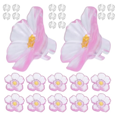 Cubiertas LED flor de durazno con diseño resistente al agua Toddmomy para guirnaldas, 80 uds