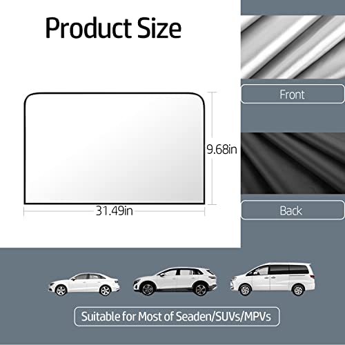 Smeyta Car Side Window Sun Shades,Curtains For Car Windows,Window Shades With Magnetic Protection From Sun Heat And Uv,Auto Accessories Sunshades Keeps(2Pc,Back Window) #TOP1