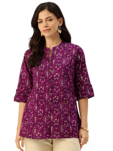 Image of Printed Mandarin Shirt - Casual & Chic (S-3XL)